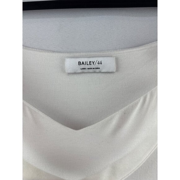 Bailey/44 White Cowl Neck Top L - Picture 3 of 5
